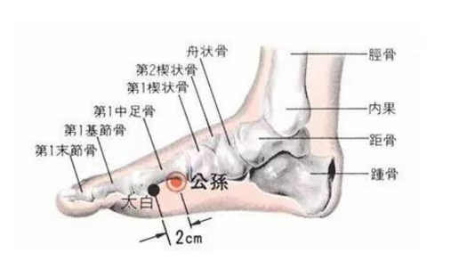 太白穴的功效與作用有哪些