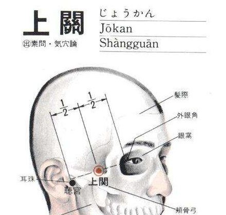 上關(guān)穴示意圖