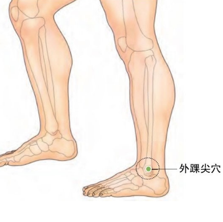 外踝尖穴的準確位置及其
