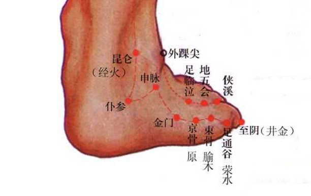 仆參穴的標準定位