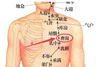膺窗穴的按摩手法
