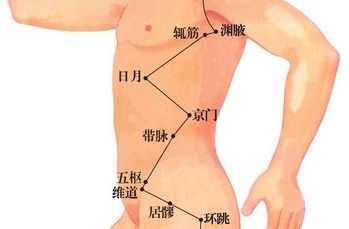  日月穴的準確位置圖