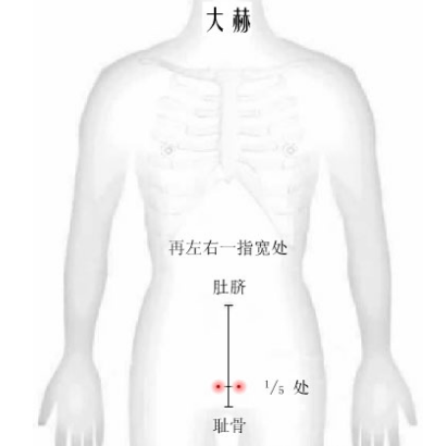 按摩大赫穴具有滋陰壯陽的功效，你知道它的準確位置在哪嗎？
